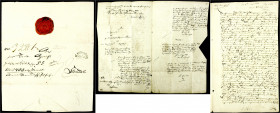 Brandenburg-Preußen
Friedrich Wilhelm III., 1797-1840
Brief, Magdeburg 29. März 1828 mit Unterschrift (Autograph) des Freiherr Hans Carl Erdmann von...