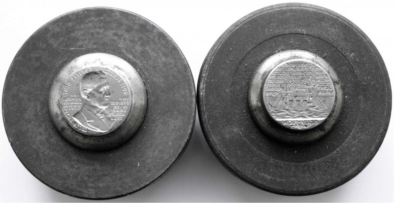 Drittes Reich
Prägestempelpaar (Matrizen) zur Medaille o.J.(1939) auf 20 Jahre ...