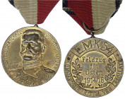 Erster Weltkrieg
Tragbare Bronzemedaille am Band 1915. Eisenbahn-Minenwerfer-Kompanie (E.M.K.) 54, Feldzug im Osten unter Kommandeur Rittmeister von ...