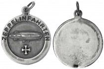 Luftfahrt und Raumfahrt
Tragbare, einseitige Silbermedaille o.J. Zeppelinfahrten. 25 mm; 6,67 g.
vorzüglich