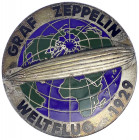 Luftfahrt und Raumfahrt
Eins. vers. emailliertes Abzeichen 1929 a.d. Weltflug des Graf Zeppelin mit dem LZ 127. Herst. G.T.D. Rs. Nadel. 44,5 mm.
vo...