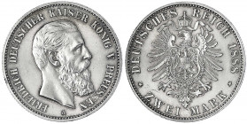 Preußen
Friedrich III., 1888
2 Mark 1888 A. vorzüglich/Stempelglanz. Jaeger 98.