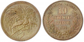 Deutsch-Neuguinea
Neuguinea Compagnie
10 Neuguinea-Pfennig 1894 A. vorzüglich. Jaeger 703.