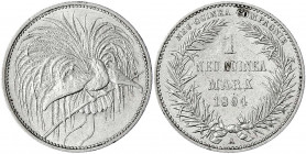 Deutsch-Neuguinea
Neuguinea Compagnie
1 Neuguinea-Mark 1894 A, Paradiesvogel.
sehr schön/vorzüglich. Jaeger 705.