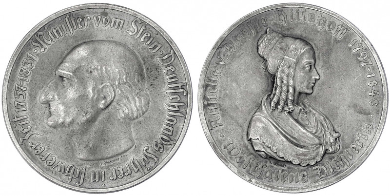 Provinz Westfalen
Zwittermedaille o.J. Stein/Hülshoff.
vorzüglich. Jaeger N 29...