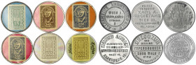 Wien (Österreich)
6 verschiedene Briefmarken-Kapselgeld-Marken, meist Zinkhülle vern., dabei seltene wie: "Allgemeine Industriebank", "Dregozug der b...