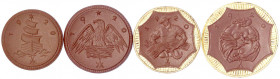 Staaten/- und Ländermünzen
Sachsen
4 Stück: 1, 2, 10 und 20 Mark 1920. vorzüglich, selten. Jaeger N55, 56, 58, 59.