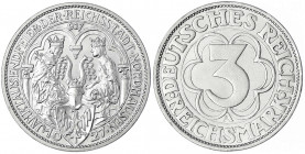 Gedenkmünzen
3 Reichsmark Nordhausen
1927 A. gutes vorzüglich. Jaeger 327.
