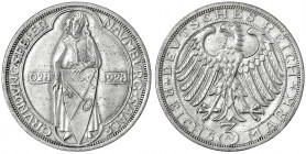 Gedenkmünzen
3 Reichsmark Naumburg/Saale
1928 A. gutes vorzüglich. Jaeger 333.