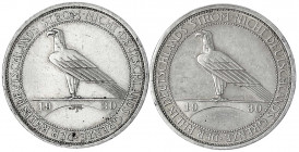 Gedenkmünzen
3 Reichsmark Rheinstrom
2 Stück: 1930 A und J. beide vorzüglich, kl. Randfehler. Jaeger 345.