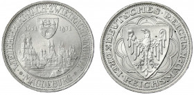 Gedenkmünzen
3 Reichsmark Magdeburg
1931 A. prägefrisch/fast Stempelglanz. Jaeger 347.