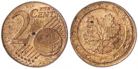 Bundesrepublik Deutschland
2 Euro-Cent 2020 D. Geprägt auf Ronde des Thailand 25 Satang (Yeoman 441). 17 mm; 1,88 g. Ohne Randrille. Schrötling ungle...