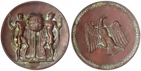 Deutschland
Weimarer Republik, 1919-1933
Adler-Plakette (Bronzemedaille) des Preuss. Ministerium für Volkswohlfahrt. Im Originaletui (leicht beschäd...