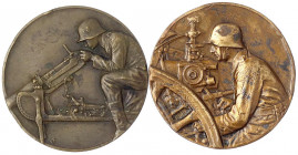 Deutschland
Weimarer Republik, 1919-1933
2 Bronzemedaillen für Preisrichten: 1921 für den 1. Preis Artl-Regt. 3, 9. Batterie und 1929 für den 5. Pre...