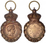 Frankreich
Bronzenes Ehrenzeichen "1821" (St.-Helena-Medaille). Erinnerung an die Kampagnen Napoleons von 1792 bis 1815. 48 X 30 mm. Verliehen erst a...