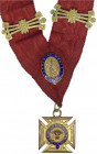 Grossbritannien
George V., 1911-1936
Verdienstorden des Royal Antedeluvian Order of Buffaloes (RAOB, Freimaurerloge) am roten Halsband mit zwei Span...