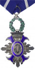 Spanien
Caudillo Franco, 1939-1975
Zivilverdienstorden, Ritter-Ehrenzeichen am Bande. Im Originaletui, mit Beizettel für Ole Björn Norup (1934-2019 ...