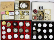 Uhren
Lots
Hochinteressanter Posten alter Taschenuhren und zahlreicher Ersatzteile in 3 Kisten. Sehr viele hübsche und dekorative Stücke mit Spindel...