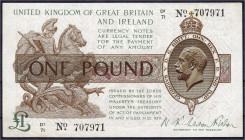 Ausland
Grossbritannien
1 Pound o.D. (1922-1923). Runder Punkt unter No.
II. Pick 359a.