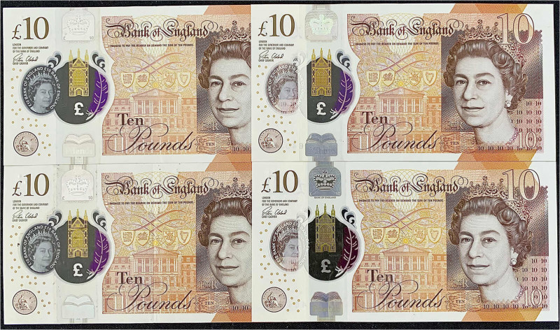 Ausland
Grossbritannien
4 X 10 Pounds 2016. II. Pick 395.