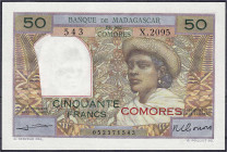 Ausland
Komoren
50 Francs o.D. (1960-1963). I. Pick 2b.