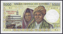 Ausland
Komoren
5000 Francs o.D. (1984-2005). I. Pick 12a.