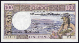 Ausland
Neue Hebriden
100 Francs o.D. (1977). I- Pick 18d.