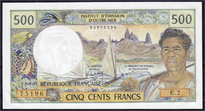 Ausland
Neukaledonien
Noumea, 500 Francs o.D. (1969-92). I- Pick 60e.