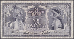 Ausland
Niederländisch Indien
Javasche Bank, 25 Gulden 2.12.1938. II. Pick 80b.