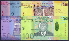 Ausland
Samoa
5, 10, 20, 50 u. 100 Tala 2008-2012. I- Pick 38,39,40,42,43.