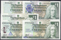 Ausland
Schottland
5 verschiedene Banknoten zu 1 Pound 1991-1999 I