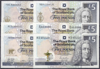 Ausland
Schottland
6 verschiedene Banknoten zu 5 Pound 2002-2014 I