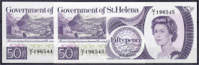 Ausland
St. Helena
2 X 50 Pence o.D. (1979). Fortlaufende KN. 196544 - 196545.
I. Pick 5a.