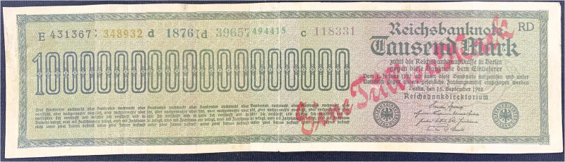 Die deutschen Banknoten ab 1871 nach Rosenberg
Deutsches Reich, 1871-1945
1 Tr...