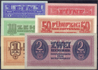 Die deutschen Banknoten ab 1871 nach Rosenberg
Deutsches Reich, 1871-1945
Wehrmachts- und Besatzungsausgaben 2.Weltkrieg, 1939-1945
Behelfszahlungs...