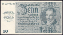 Die deutschen Banknoten ab 1871 nach Rosenberg
Deutsches Reich, 1871-1945
Notausgaben im Frühjahr 1945
10 Reichsmark 22.1.1929. II, selten. Rosenbe...