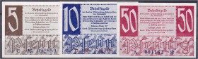 Die deutschen Banknoten ab 1871 nach Rosenberg
Deutschland unter alliierter Besatzung, 1945-1948
Württemberg-Hohenzollern, komplette Serie Finanzmin...