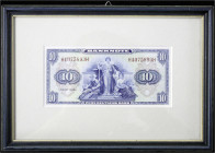 Die deutschen Banknoten ab 1871 nach Rosenberg
Westliche Besatzungszonen und BRD, ab 1948
10 Deutsche Mark, Serie 1948. Serie H/H. Im dekorativen Ra...