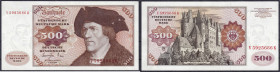 Die deutschen Banknoten ab 1871 nach Rosenberg
Westliche Besatzungszonen und BRD, ab 1948
500 Deutsche Mark 1.6.1977. Serie V/K.
I- Rosenberg 279a....