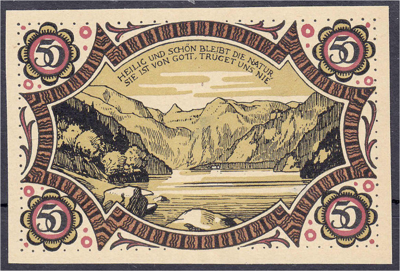 Deutsches Notgeld und KGL
Berchtesgaden (Bayern)
Marktgemeinde, einseitiger Pr...
