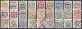 Ausland
Island
Freimarken 1902/1907, zwei komplette Sätze in gestempelter Erhaltung der Mi-Nr. 23-34 und Nr. 48-52 (nur Nr. 23 fehlt), insgesamt gut...