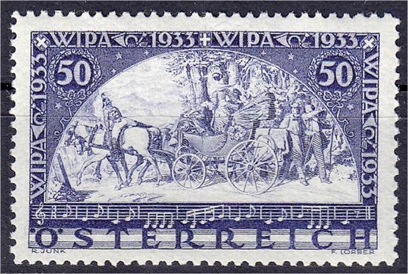 Ausland
Österreich
Internationale Postwertzeichen-Ausstellung WIPA 1933, postf...