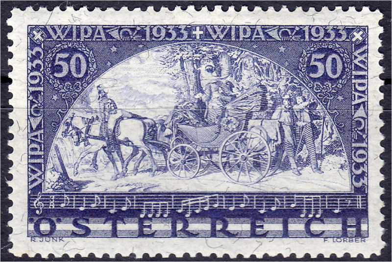 Ausland
Österreich
Internationale Postwertzeichen-Ausstellung WIPA 1933, postf...
