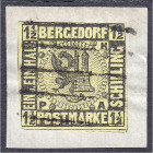 Deutschland
Altdeutschland
Bergedorf
1 1/2 S Freimarke 1861, gestempelt auf Briefstück, an zwei Seiten leicht berührt, sonst gut geschnitten. Prüfu...