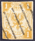 Deutschland
Altdeutschland
Lübeck
1 S Freimarke 1862, gestempelt, unten links leicht berührt, sonst tadellos, geprüft W. Engel BPP. Mi. 2.000,-€.
...