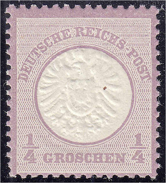 Deutschland
Deutsches Reich
1/4 Groschen großer Brustschild 1872, postfrische ...