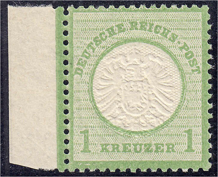 Deutschland
Deutsches Reich
1 Kreuzer großer Brustschild 1872, postfrische Erh...
