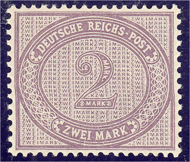 Deutschland
Deutsches Reich
2 M. Ziffern im Oval 1875, postfrische Erhaltung, ...