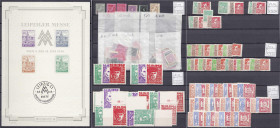 Lots und Sammlungen
Deutschland (alphabetisch)
Sowjetische Zone 1945-1949 */**/gest./Briefe: Fünf gut gefüllte Einsteckalben im Karton ab Berliner B...