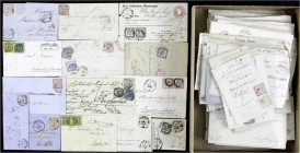 Briefe
Lots und Sammlungen Deutschland (alphabetisch)
Altdeutschland-Baden: Posten von knapp 210 Belegen aus altem Bestand, dabei einige Farb+Bunt+M...
